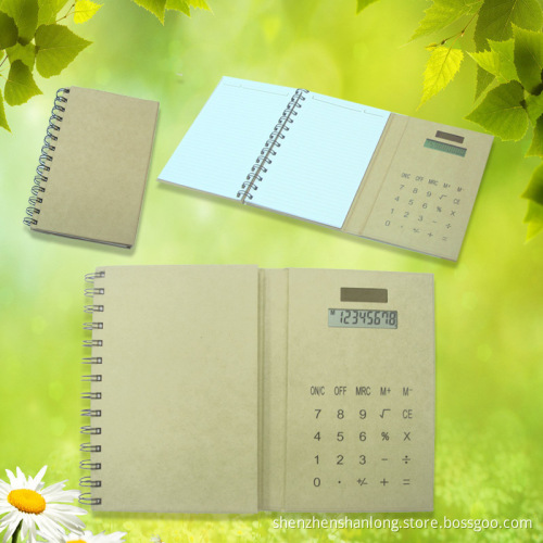 8-Digit Eco-Friendly Solar Calculator with Notebook